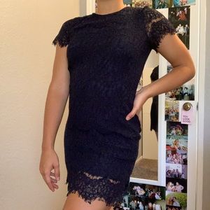 lace body con dress
